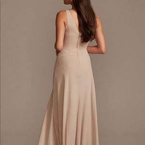 Wine bridesmaid dress